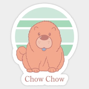 Cute Dogs illustrations - Chow Chow Sticker